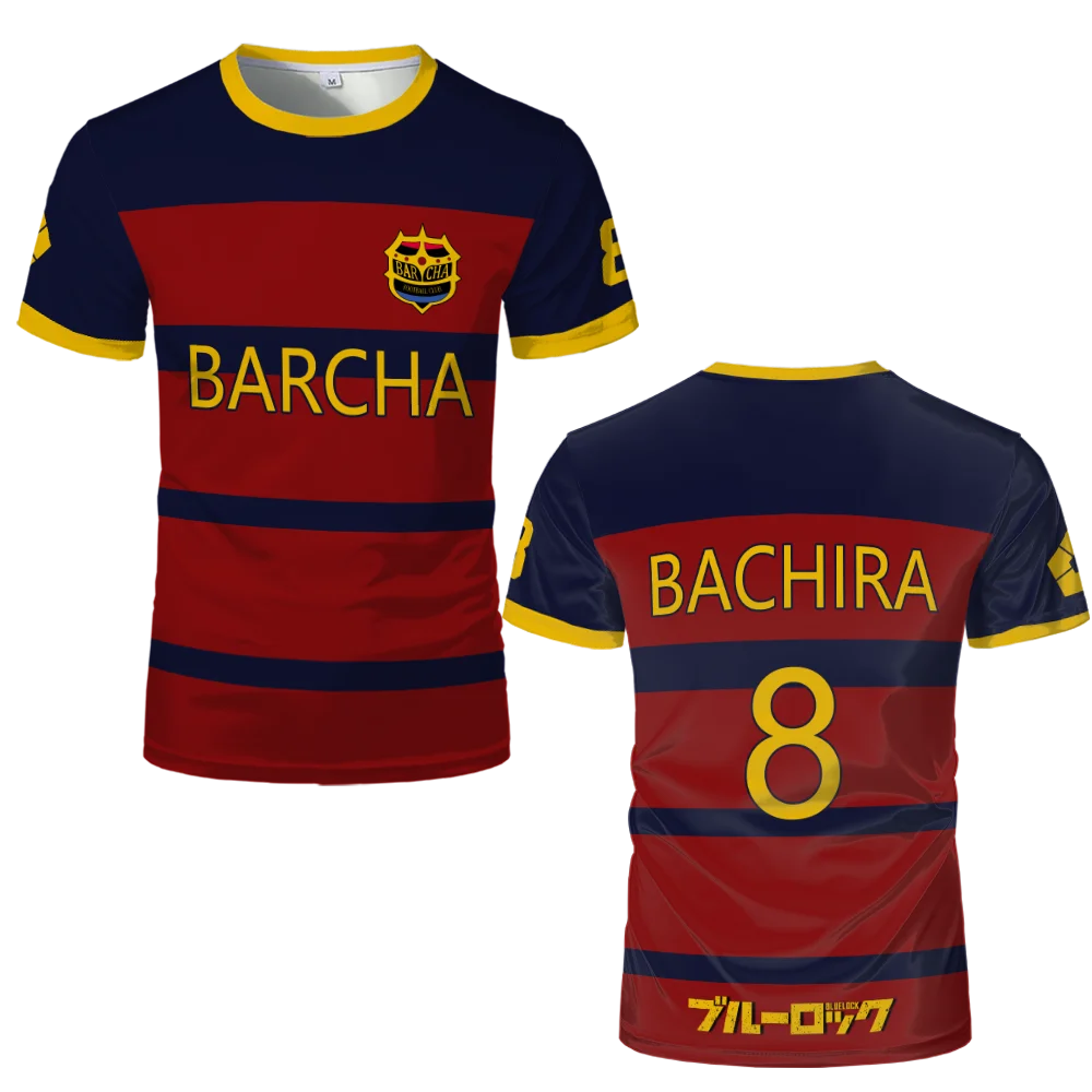 Blue Lock FC Barcha Anime Cosplay Men's Jersey