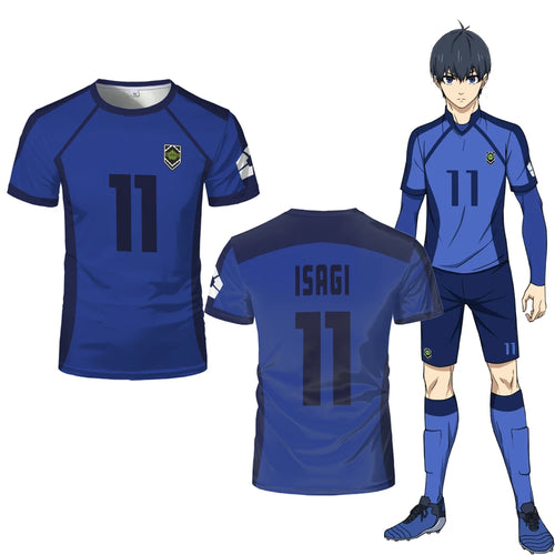 Anime Japanese Blue Lock Isagi Yoichi Football Jersey